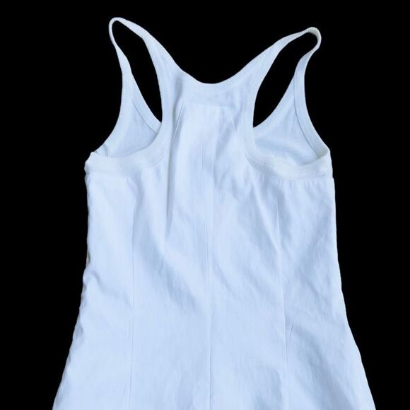 CALVIN KLEIN COLLECTION Made In Italy NWT White Cotton Spandex Bodycon Fitted Dr - Picture 12 of 16